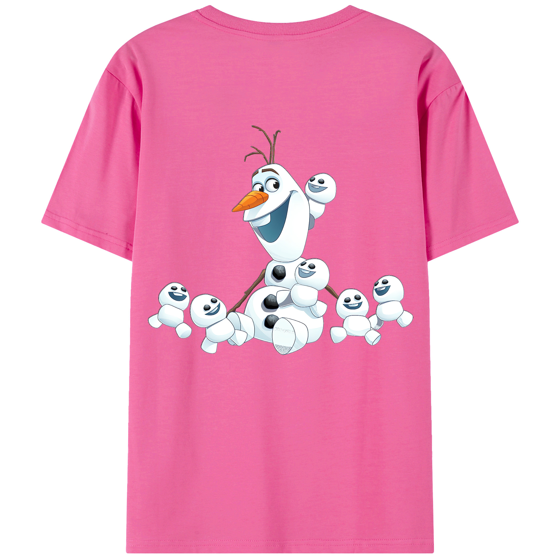 （画像用） アナと雪の女王 アンナ エルサ Frozen Anna Elsa レディース半袖Tシャツ(バックプリント)